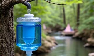 Filtro de gravedad para camping en grupos